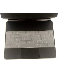 Ultra Thin Silicone Keyboard Cover Protector Skin Compatible with 2021 2020 Release Apple iPad Pro 12.9 inch (4th 5th Generation) Magic Keyboard Model MXQU2LL/A (Not fit Smart Keyboard) - Transparent