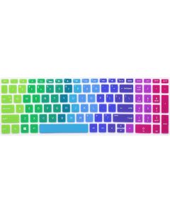 Keyboard Skin Compatible 15.6" 2018 Flagship HP Pavilion, HP Pavilion X360 15-br075nr, HP Envy x360 15m-bp 15m-bq Series, HP Pavilion 15-BS/BW 15-CC/CB/CD Series, HP Spectre x360 15-ch011dx -Rainbow
