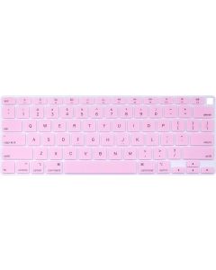 JuYuish Silicone Keyboard Protective Cover Skin Compatible for 2020 Newest Release MacBook Air 13.3 inch Retina Display with Touch ID (Model A2179)- Light Pink