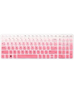 Keyboard Skin Compatible for 15.6" HP Pavilion 15-ab/ac 15-ae 15-af/ak/an/as/au/ax/ay 15-ba/bc/bk, HP Envy x360, HP Pavilion 17 17t, HP OMEN 17, HP Envy 17 M7 Series (Ombre Pink) - with Round Corners